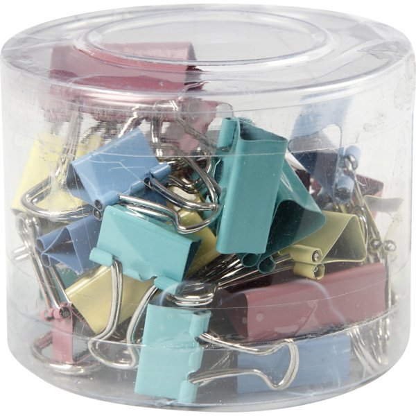 Klipsit - pastellivrit - 15/19/25 mm - 30 kpl