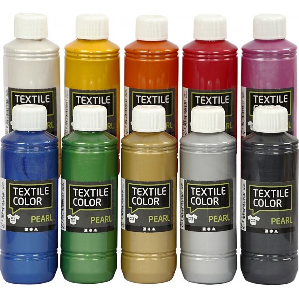 Tekstiilivri - sekavrit - helmiinen - 10 x 250 ml