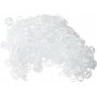 Kiharat nuken hiukset - valkoiset - 15 g