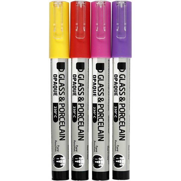 Lasi- ja posliinitussi - oranssi - violetti - vaaleanpunainen - keltainen - puoliläpinäkymätön - 1-2 mm - 4 kpl Lasi- ja posliinitussi - oranssi - violetti - vaaleanpunainen - keltainen - puoliläpinäkymätön - 1-2 mm - 4 kpl