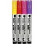 Lasi- ja posliinitussi - oranssi - violetti - vaaleanpunainen - keltainen - puolilpinkymtn - 1-2 mm - 4 kpl