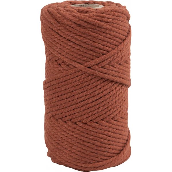 Makramélanka - poltettu oranssi - Ø4 mm - 55 m Makramélanka - poltettu oranssi - Ø4 mm - 55 m