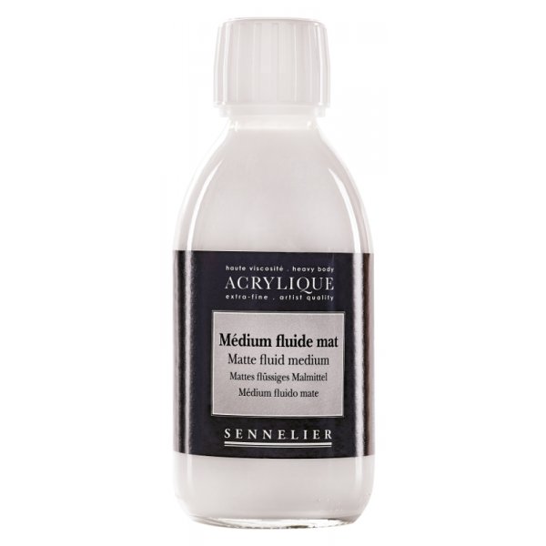 Akryyli medium Sennelier - Matte Fluid Medium