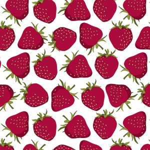 Suojapeite PVC mansikka - Valkoinen