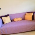 Asiakaskuva Safiiri - Hellinne - 100 % pellava - V�rikoodi: 723 - laventeli - 150 cm
