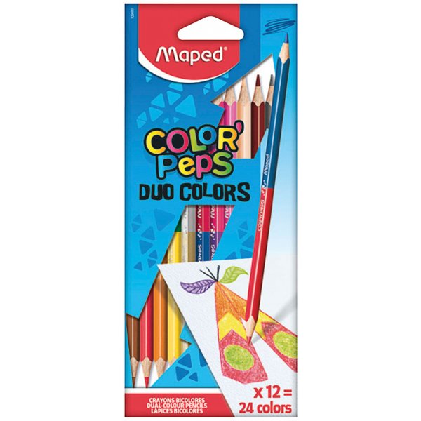 Vrikynsarja - Maped - Color'peps 12 DUO kyn = 24 vri