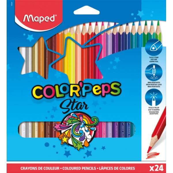 Vrikynsarja - Maped - ColorPeps 24 kpl