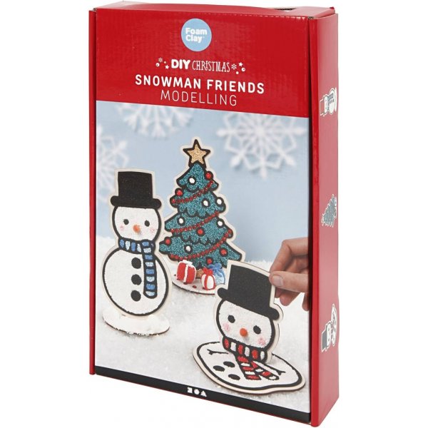 Askartelusetti - Lumiukko ja joulukuusi Askartelusetti - Lumiukko ja joulukuusi