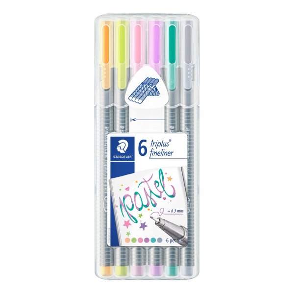 Fineliners Triplus 0,3 mm Pastelli - 6 kynää