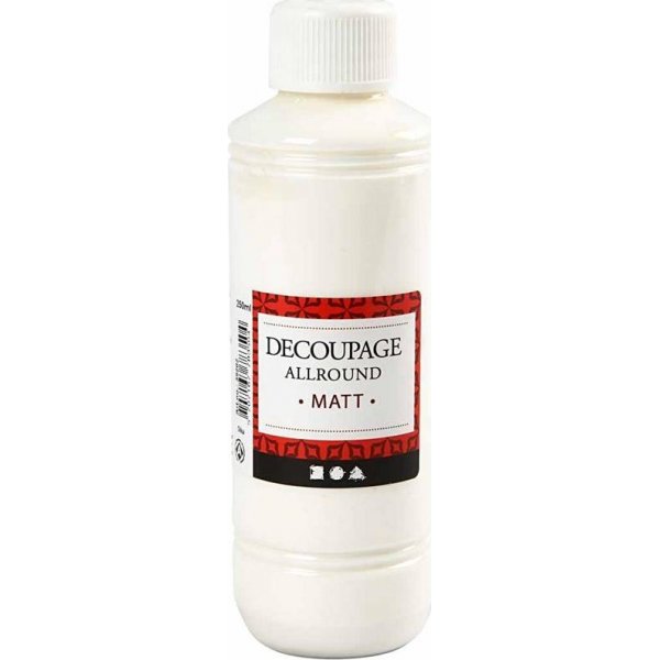 Decoupage lakka - monipuolinen - matta - 250 ml