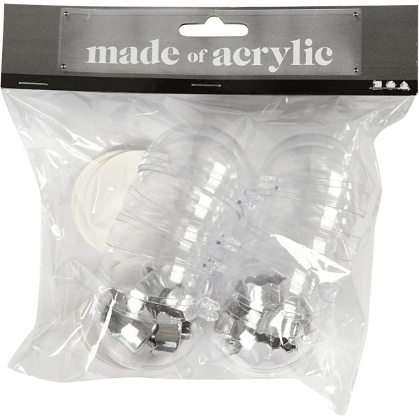 Koristepallo - läpinäkyvä - Ø5 cm - 10 kpl Koristepallo - läpinäkyvä - Ø5 cm - 10 kpl