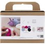 Mini DIY Kit Neulahuovutusta, sekavrej, Monster