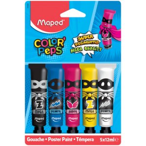 Guassiväriset putket - Maped - 5 kpl Guassiväriset putket - Maped - 5 kpl