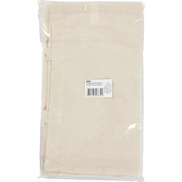 Tekstiilikassi - kevyt luonto - 38x42 cm - 5 kpl Tekstiilikassi - kevyt luonto - 38x42 cm - 5 kpl