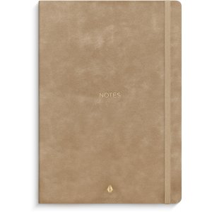 Muistikirja Deluxe A5 sile� beige viivoitettu