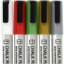 Liitumerkit - metallivrit - 5 kpl