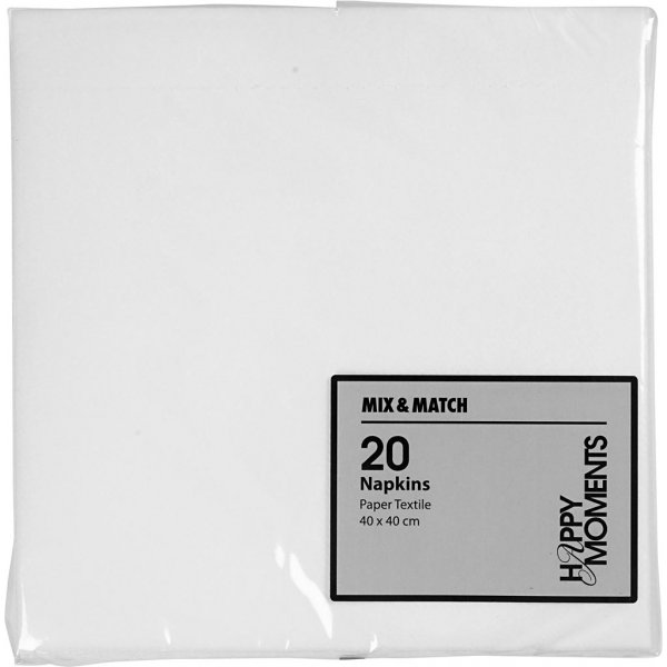 Lautasliinat - valkoiset - 20 kpl