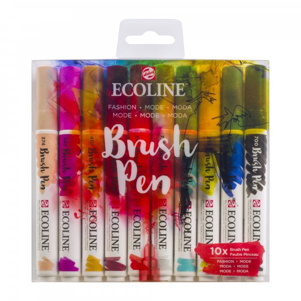 Ecoline Brush Pen 10 kpl - Muoti