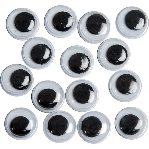 Liikkuvat silmt - tarttumattomat - 8 mm - 40 kpl