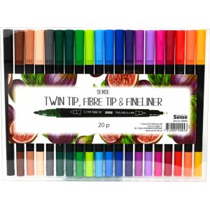 Fineliner Sense TwinTip - 20 kyn��