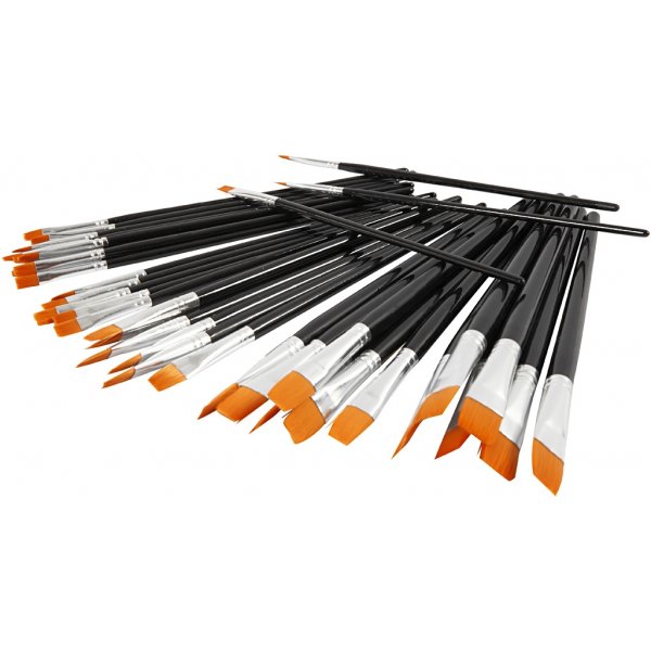 YellowLine Brush setti - no. 0+2+4+8+12+16 - 36 kpl YellowLine Brush setti - no. 0+2+4+8+12+16 - 36 kpl