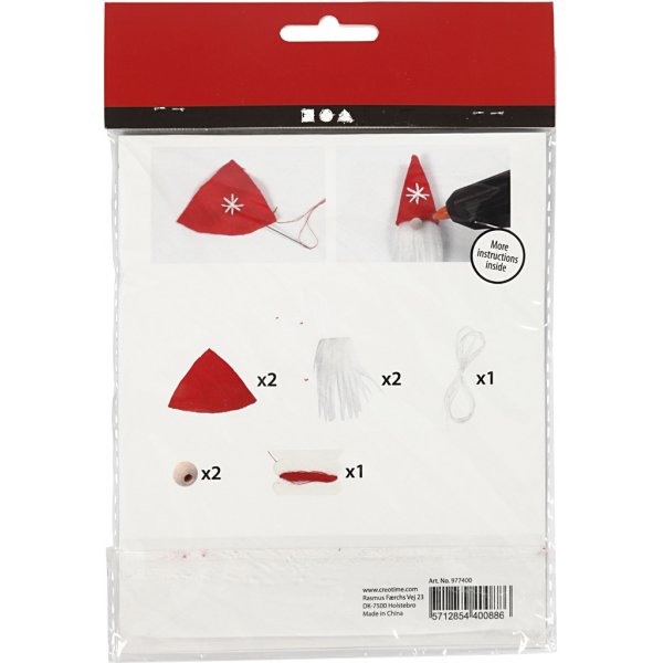 Mini DIY Kit - roikkuvat joulupukit