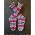Asiakaskuva Viking lanka Raggen 150g - Pinkki/harmaa/luonnollinen (762)
