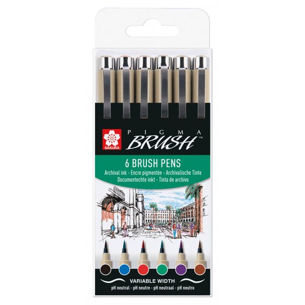 Harjakynt Pigma Brush - 6 vri