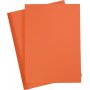 Vrillinen pahvi - oranssi - A4 - 180 g - 20 arkkia