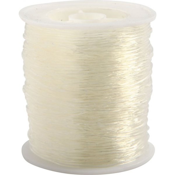 Elastinen korulanka - 1 mm - pyre - 50 m