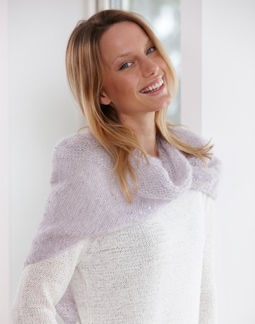 Neulekuvio - Neulottu huivi