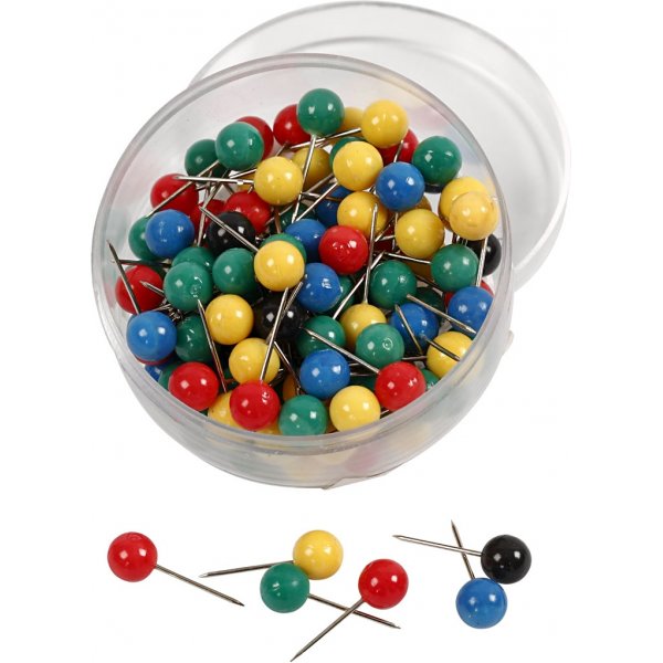 Karttanastat - sekavärejä - 100 kpl Karttanastat - sekavärejä - 100 kpl