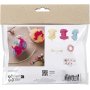 Mini DIY Kit Pompom, vriks, muna