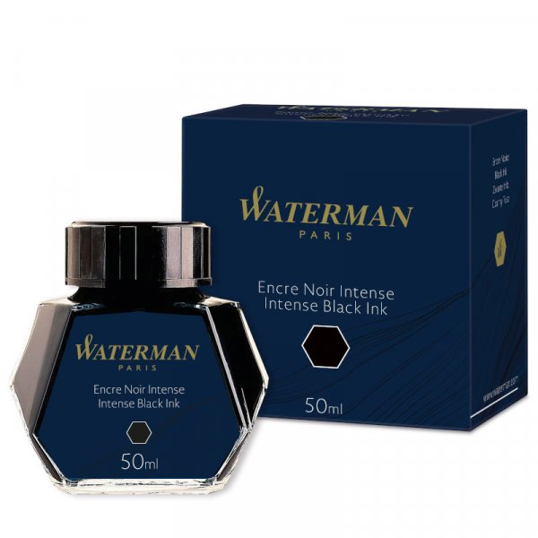 Ink Waterman - Musteen tytt - Lasipullo kierrekorkilla