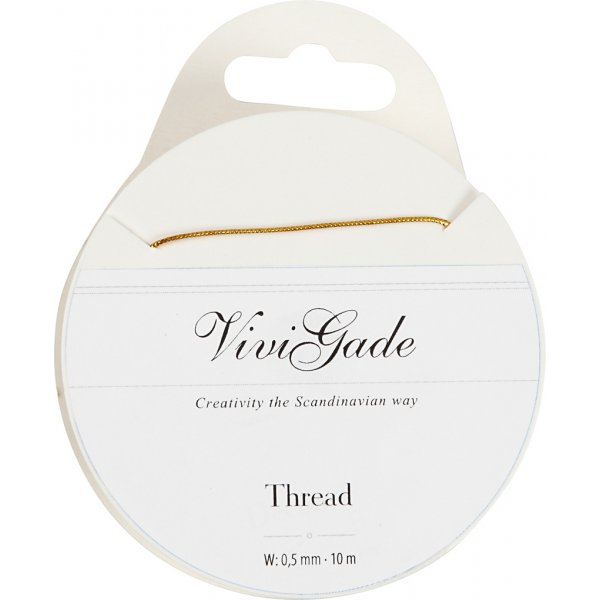 Lanka - 0,5 mm kultaa - 10 m