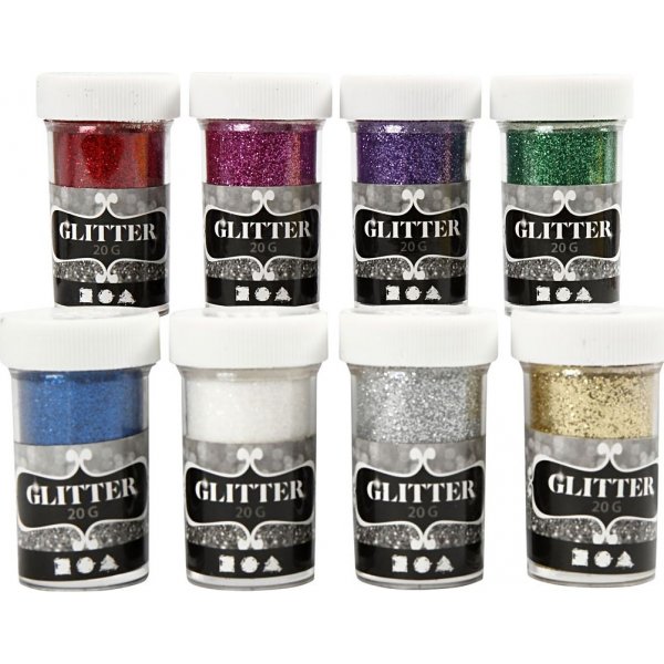Glitter - sekavrit - 8 x 20 g