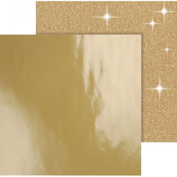 Vivi Gade designpaperi - kulta - 2 arkkia