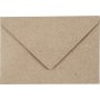 Kierrtetty kirjekuori - luonnollinen - 7,8 x 11,5 cm - 50 kpl