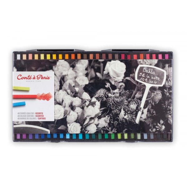 Pastellivriliidut "Carre" Cont  Paris - 48 Crayons
