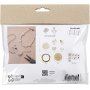 Mini DIY Kit -korut, rannekoru vuorikristallista