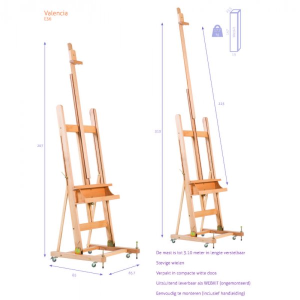 Maalausteline - Studio H-Frame N36 - Valencia - KIT