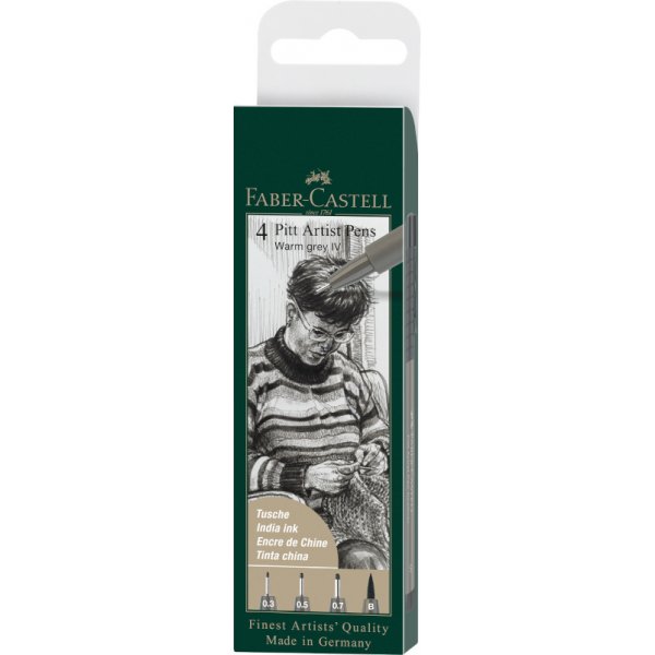 Piirustuskynsarja - Faber-Castell - Pitt Artist - Vri 273 - 4 kyn