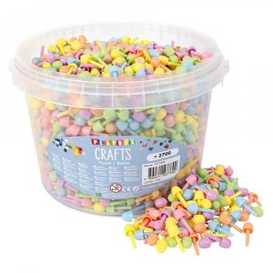 V�rillinen mosaiikki pastelli � 10 mm - noin 2700 kpl (1 kg)