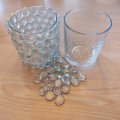 Asiakaskuva Kiilt�v�t lasipallot 18 - 20 mm - kristallinkirkas 100 g / 20 kpl.
