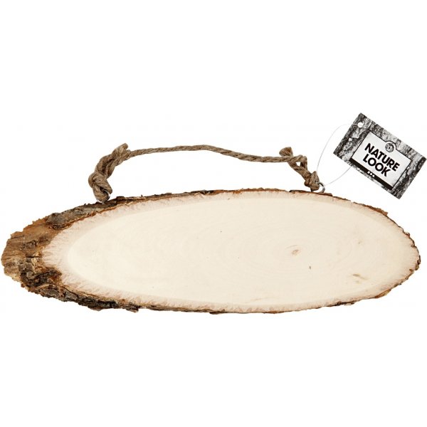 Ovikyltti - kulmaan leikattu puulevy kuorireunalla