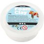 Foam Clay - valkoinen - glitter - 35 g