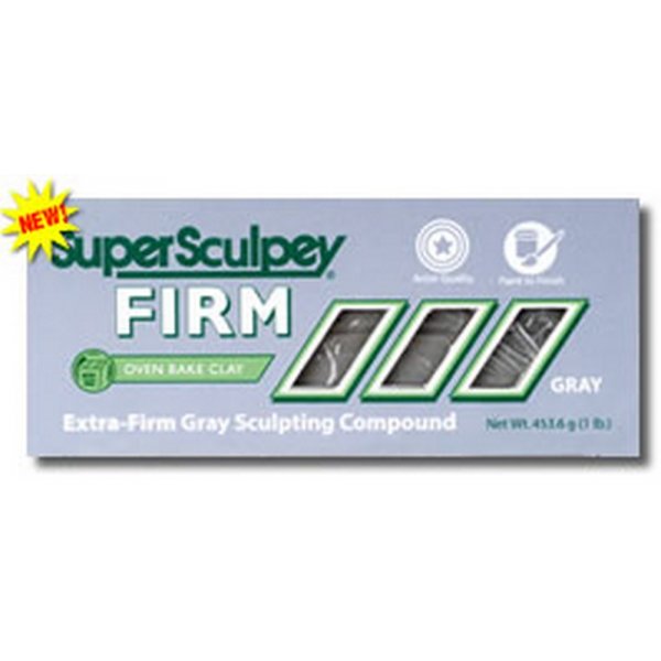 Sculpey Clay Super Firm 450g - harmaa