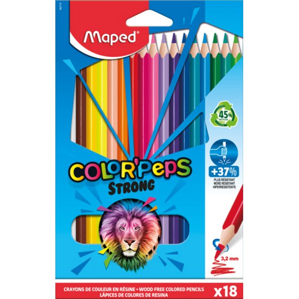 Vrikynsarja - Maped - Color'Peps Strong 18 kpl