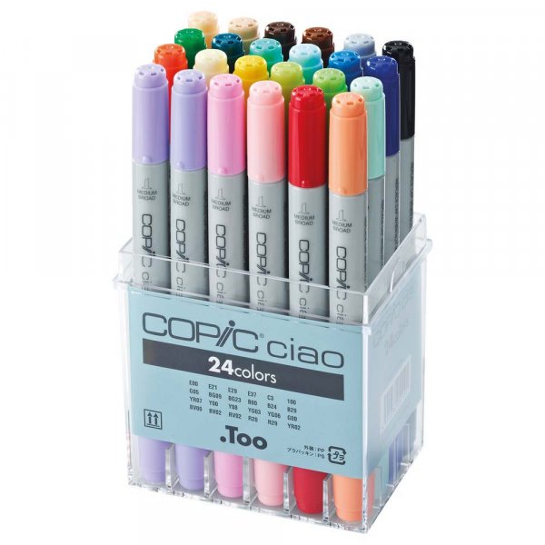 Copic Ciao -setti - 24 kyn - Perusvrit