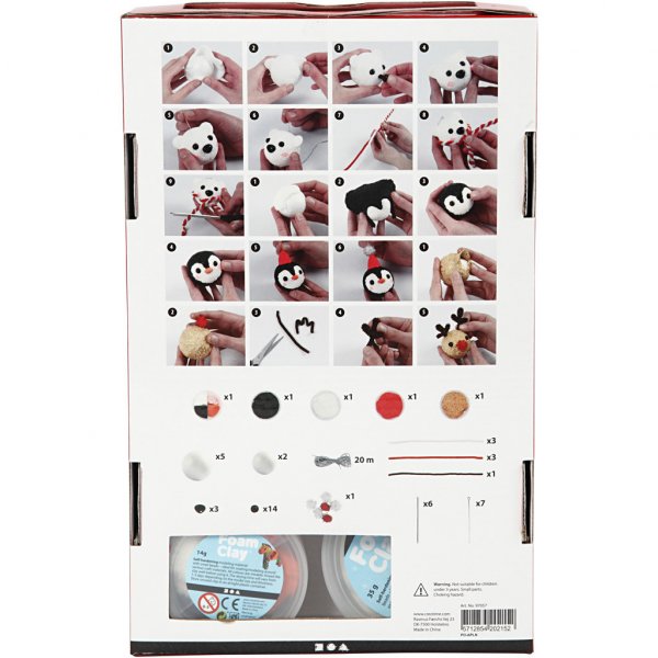 Askartelupakkaus - Koristepallot - Polaarielimet